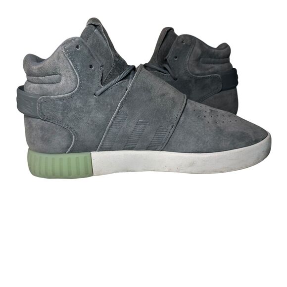 Adidas Tubular Invader Strap Onix Gray/Ice Green Sneakers Women's Size 7.5 Punk - Picture 3 of 9